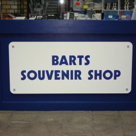 acrylic shop sign