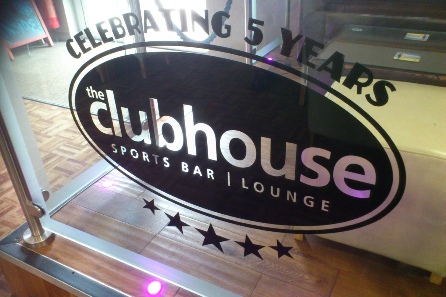 Glass Stickers for Ruislip football club Ruislip Signs and Graphics